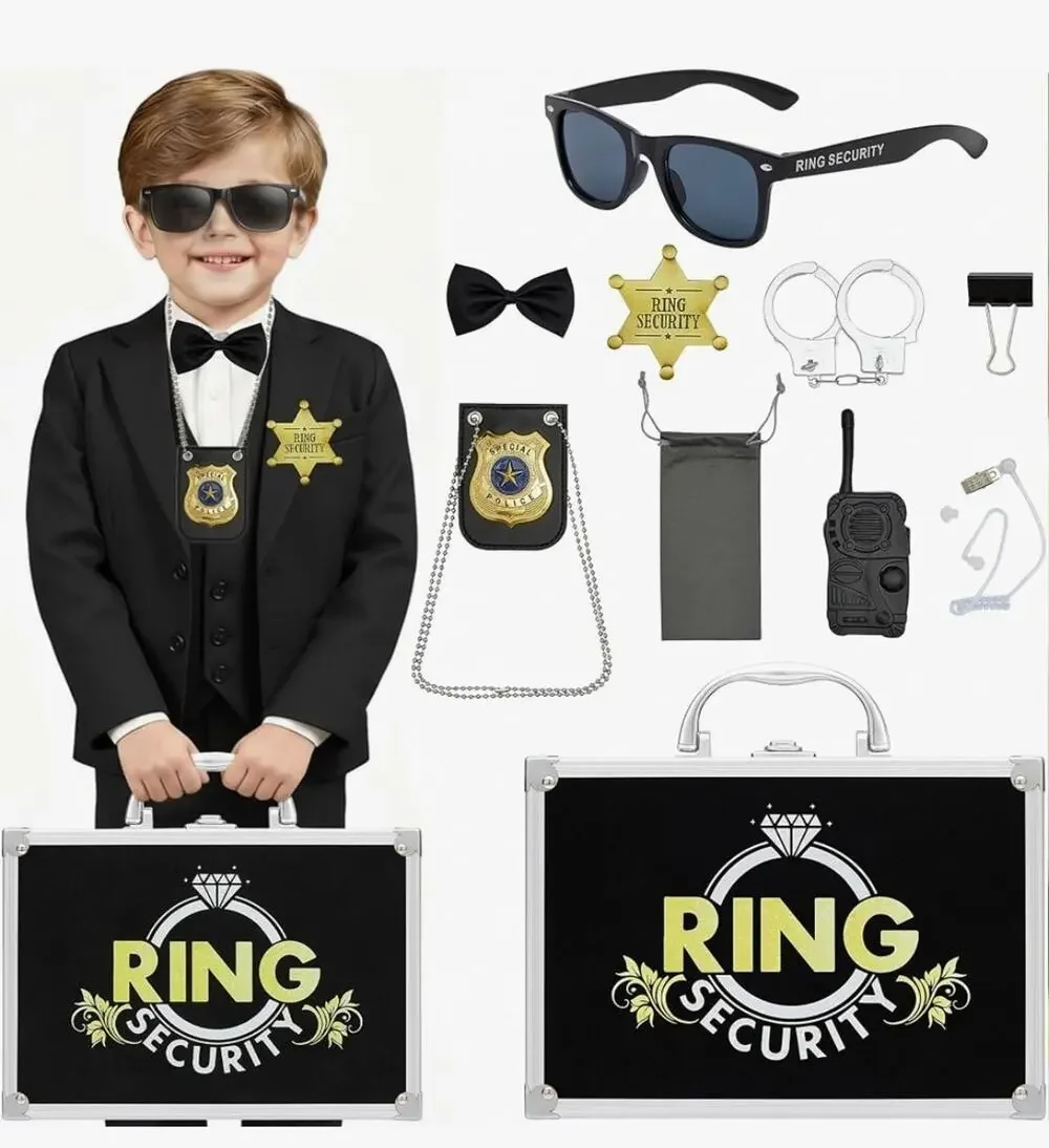 Ring Security Wedding Ring Bearer Aluminum Briefcase-Padded Slits Holder NIB
